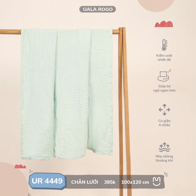 Chăn Lưới Cao Cấp UALA & ROGO Sợi Tre BamBo Chống Ngạt Mẫu Mới Nhất