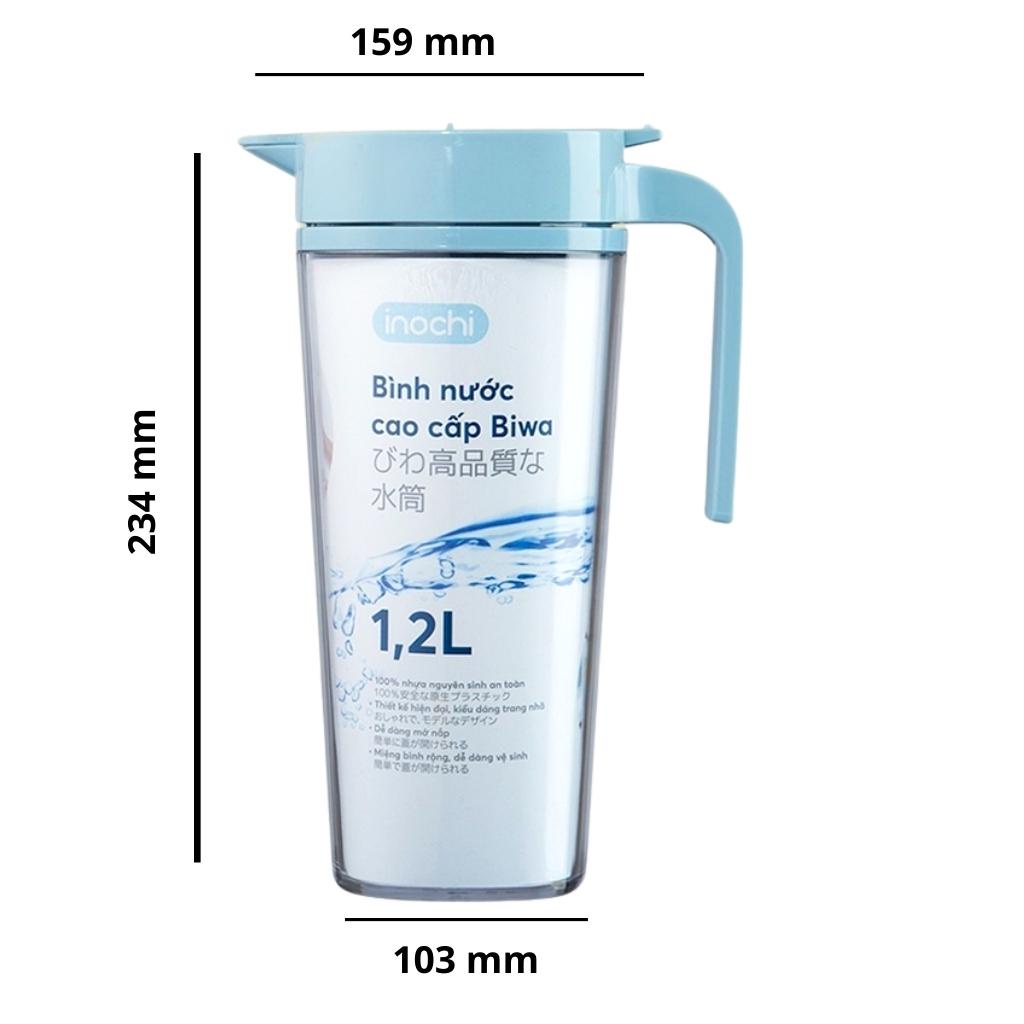 Bình nước cao cấp inochi kiểu dáng thể thao tập gym dung tích 1 lít 6 và 1 lít 2 an toàn sức khỏe