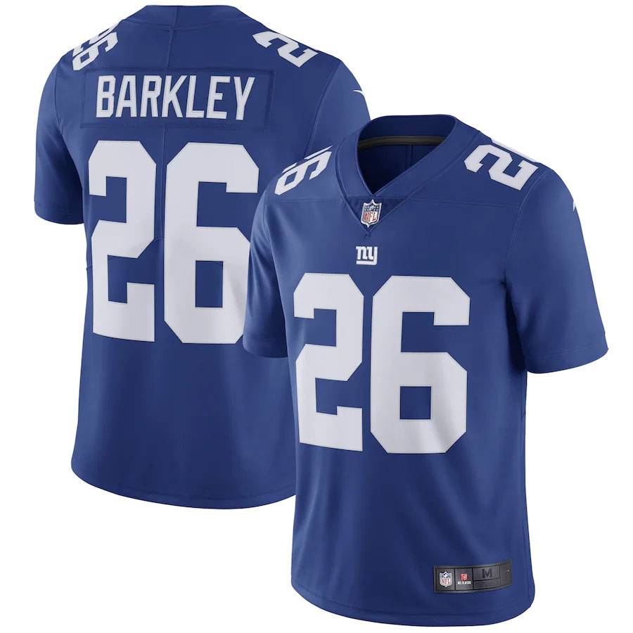Áo Thun Thể Thao Dáng Rộng Họa Tiết New York Giants NFL Baekley Jones Engram Taylor Legend Jersey Unisex