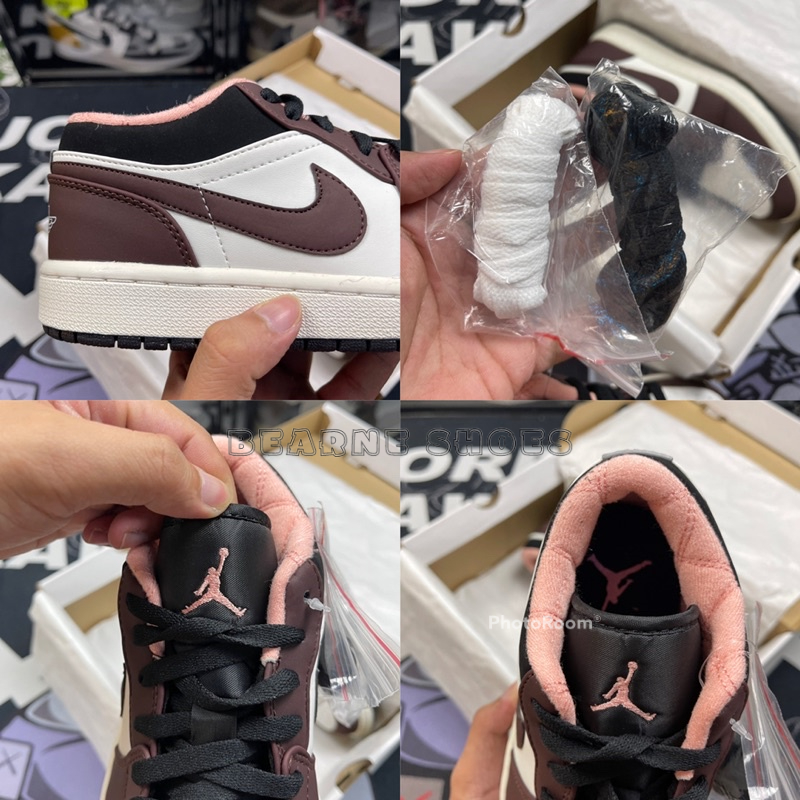 Giày Jordan 1 Low Mocha , Giày thể thao nam nữ jordan 1 cổ thấp nâu | Bearne Shoe