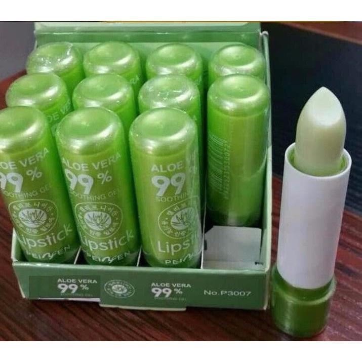 Son gió / Son Dưỡng môi Nha Đam lên Màu Tự Nhiên Aloe Vera 99%