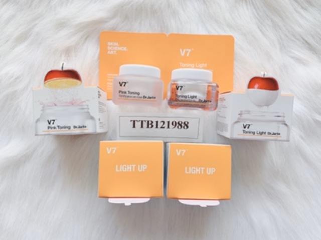 Kem Mặt V7 Toning Light Dr.Jart+ Mini Size 15ml - Kem Mặt V7 Pink Toning Dr.Jart 15ml