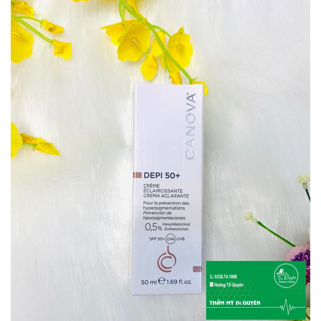 [CHÍNH HÃNG]CANOVA DEPI 50+  -  KEM MỜ NÁM SÁNG DA BAN NGÀY 50ml