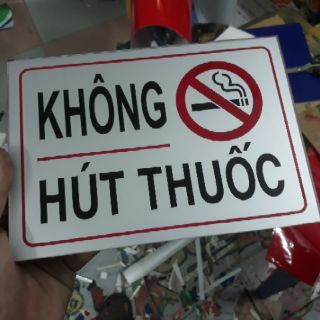 Bảng no smoking . Không hút thuốc