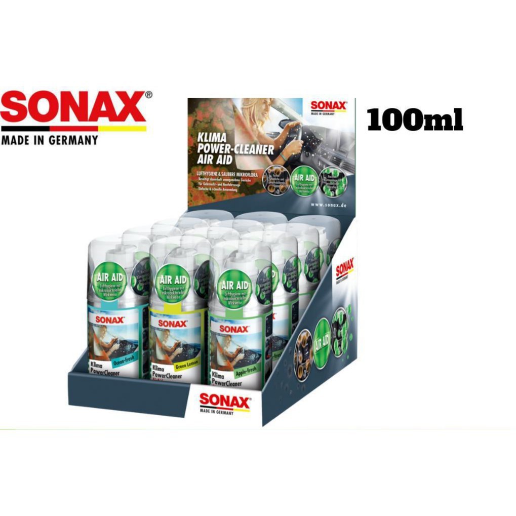 Khử mùi, diệt nấm mốc dàn lạnh ô tô - Sonax cleaner Air aid