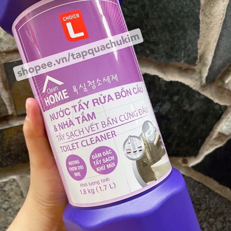 Nước tẩy rửa bồn cầu CHOICE L 1.8KG gấp đôi thể tích siêu tiết kiệm - tapquachukim