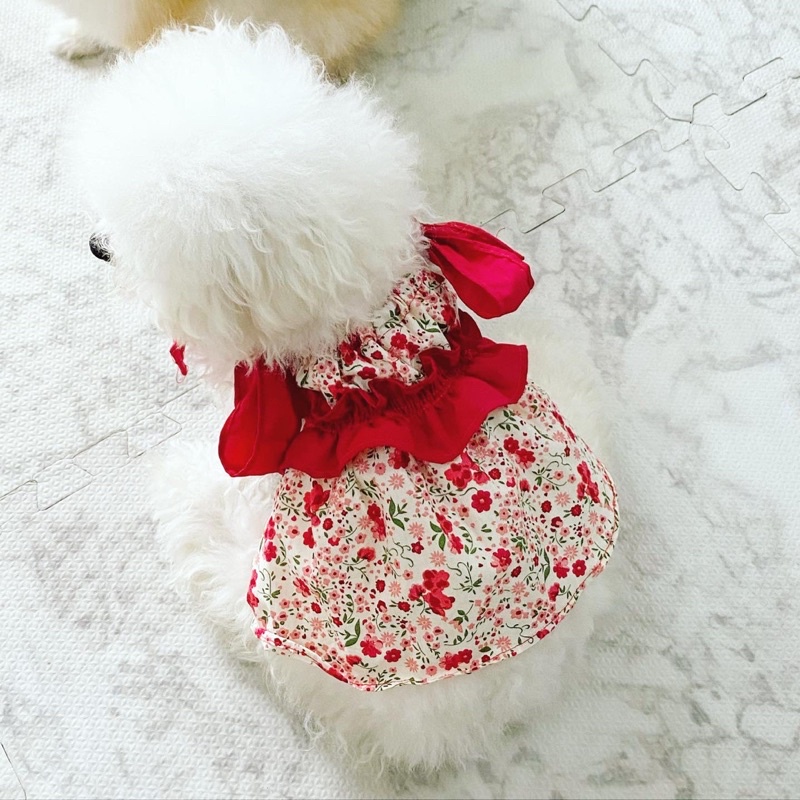 Đầm CộtNơ Thiết Kế Xinh Xắn Thời Trang Cho Thú Cưng