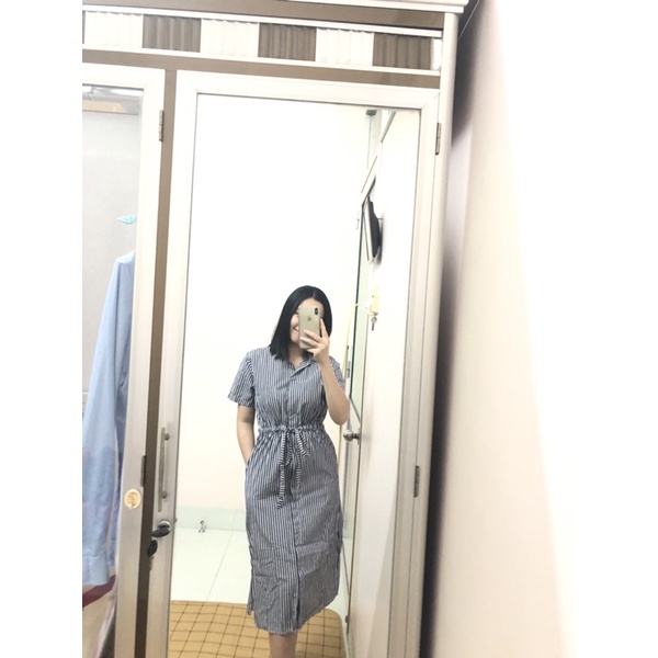 Đầm sơ mi form dài