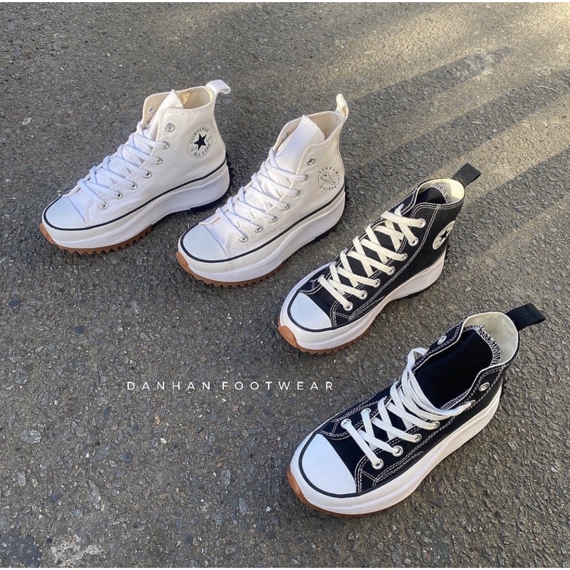 Giày Converse Run Star Hike - Đen Trắng Hi