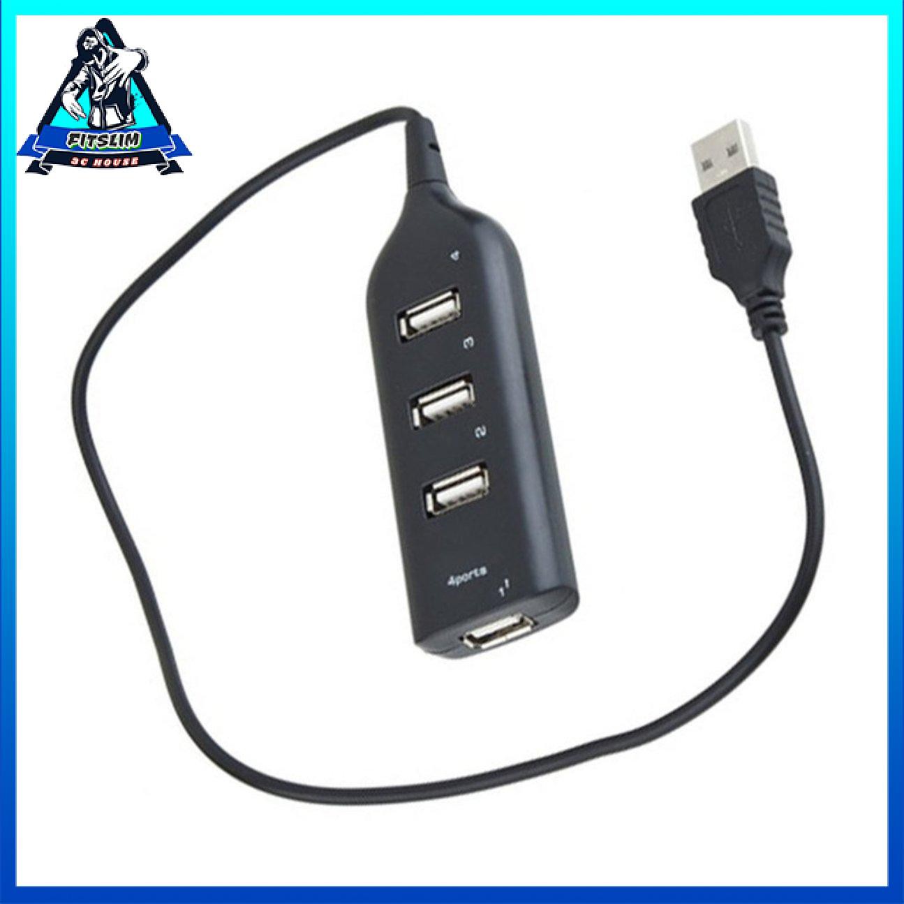 4 cổng USB 2.0 USB tốc độ cao HUB USB Máy tính xách tay PC mỏng Bộ chia USB nhỏ nhất