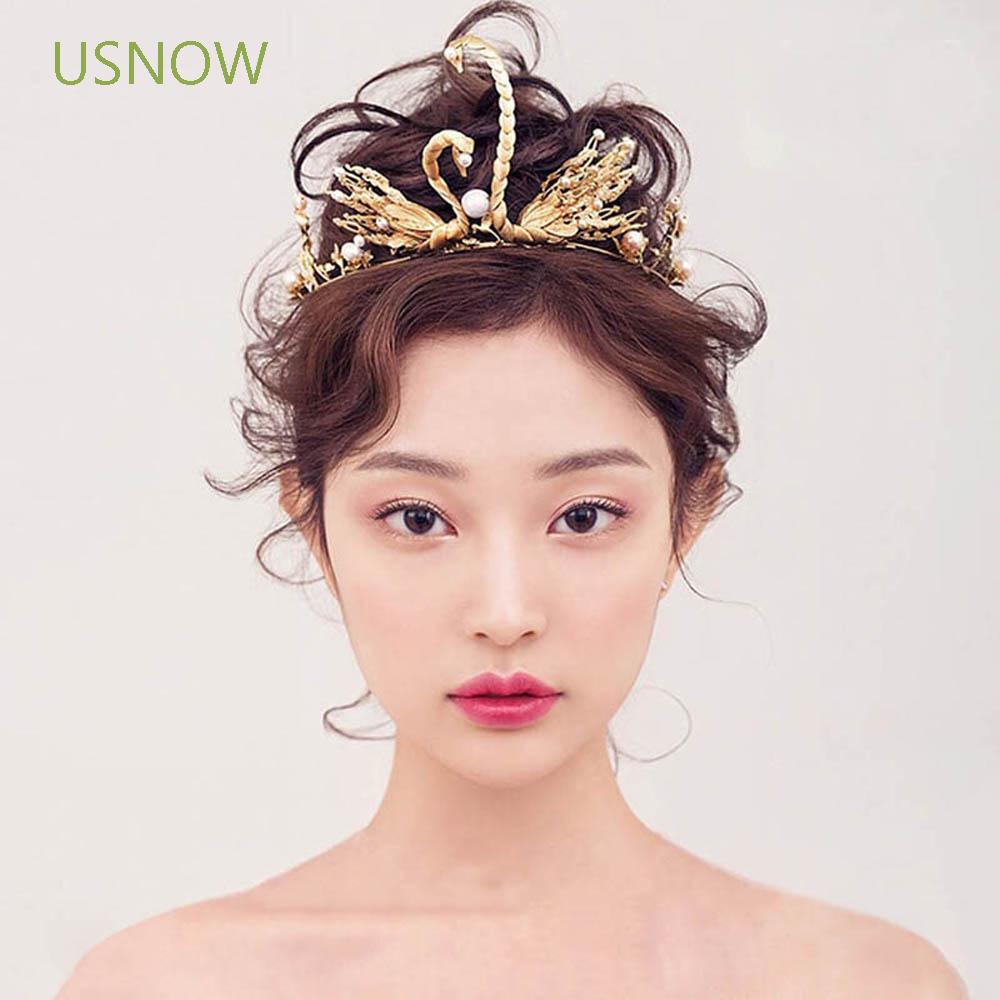 Cài tóc hình vương miện đính đá nhân tạo sang trọng thời trang dành cho nữ