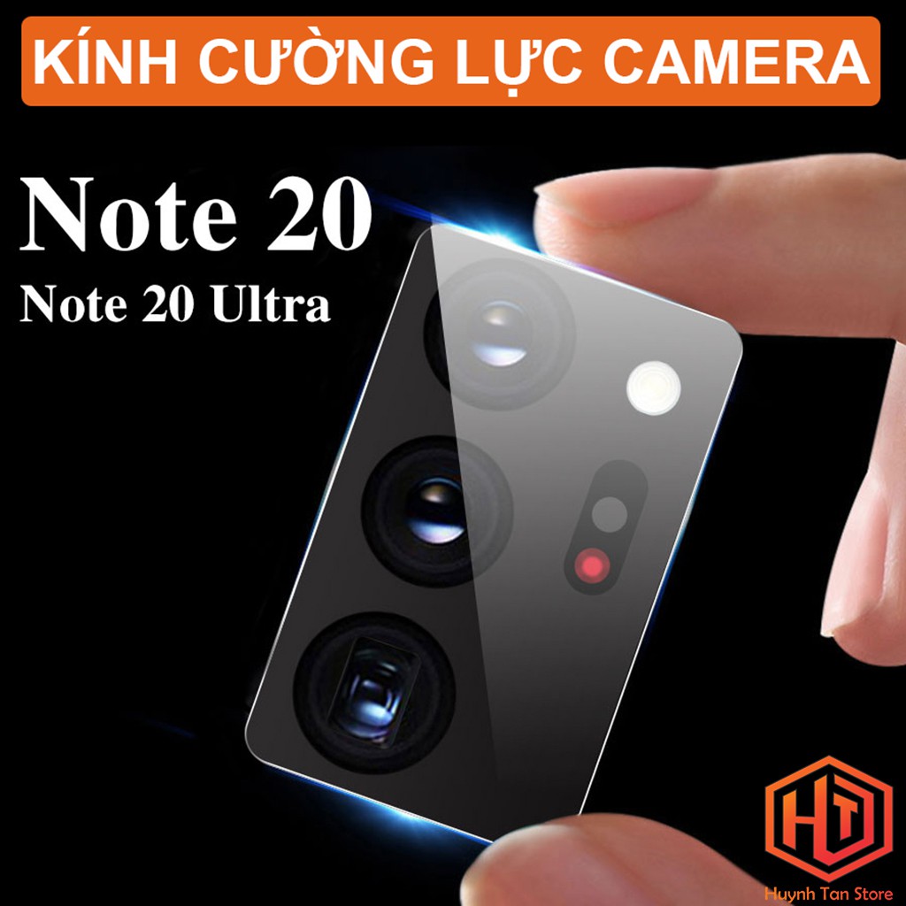 Kính cường lực Camera Samsung Note 20 , Note 20 Ultra trong suốt vát 2,5D