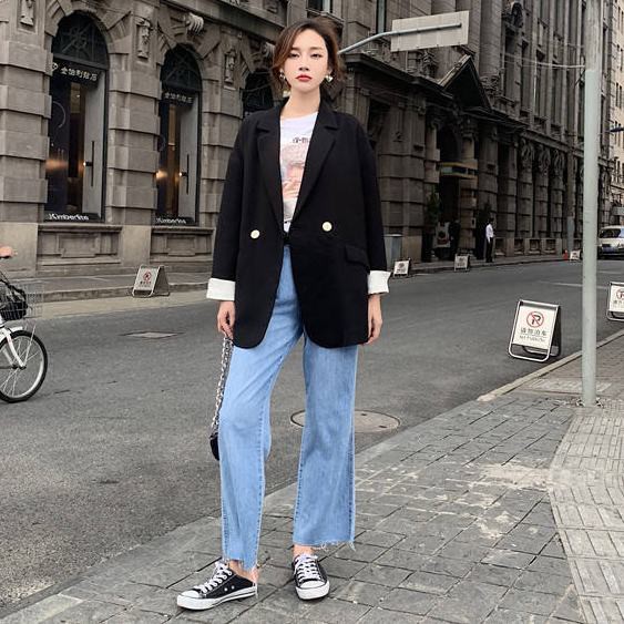 Áo khoác blazer màu hồng size lớn mẫu 2021 phong cách Hàn Quốc thời trang xuân thu dành cho nữ Áo Blazer | BigBuy360 - bigbuy360.vn