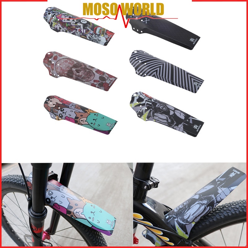 Tấm chắn bùn MOSOWORLD in họa tiết 3D nhiều màu bắt mắt cho xe đạp leo núi