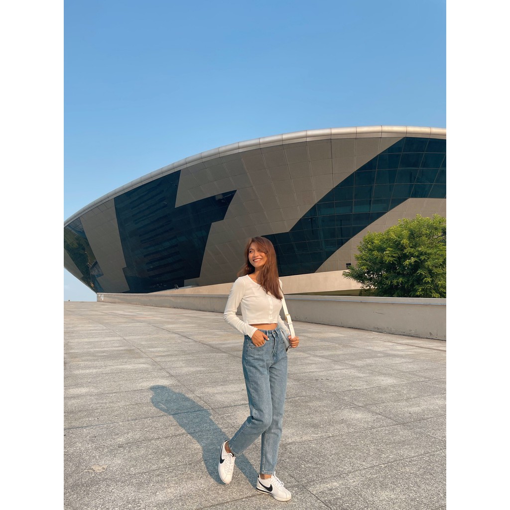 Quần Jeans Baggy Nữ - Baggy Violet Blue - Hashtagem ( Mã BJ - 02 )