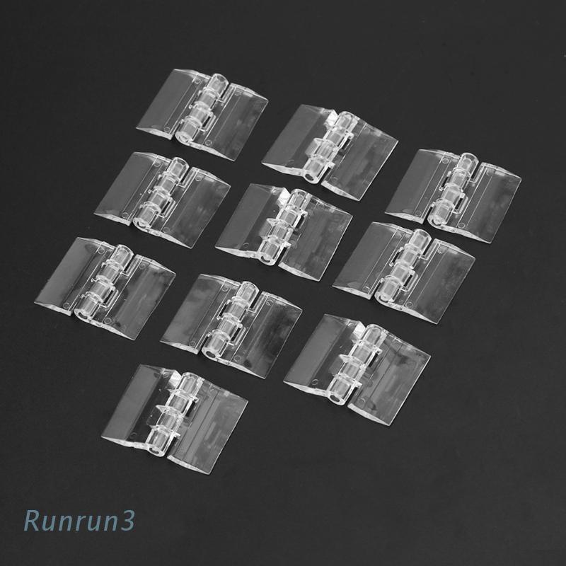 Set 10 Bản Lề Nhựa Acrylic Trong Suốt Gấp Gọn Tiện Dụng
