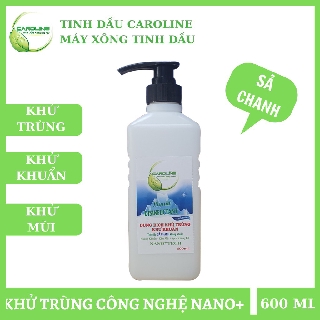 Dung dịch 3 trong 1 khử trùng khử khuẩn khử mùi Caroline 600 ml có chứng nhận từ Viện Pasteur