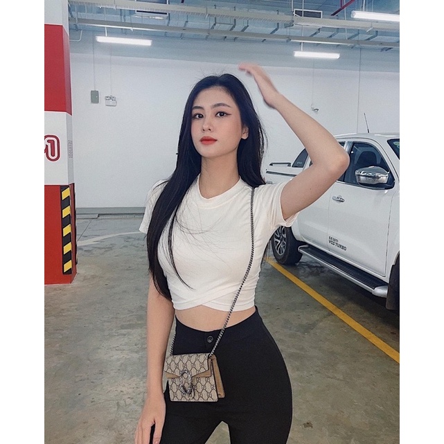 BASIC CROPTOP▪Áo croptop tim chéo eo