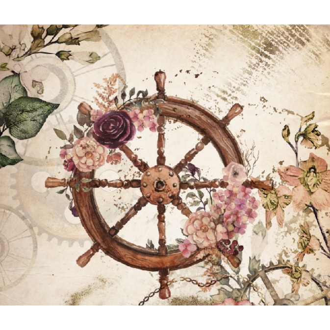 KimiTape Sticker hình dán vintage đồng hồ 46 hình