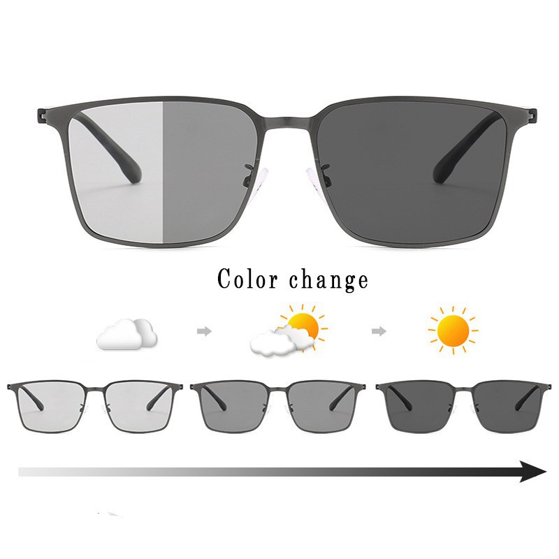 Kính Mát Phân Cực Gọng Kim Loại Nhiều Màu Sắc Gọn Nhẹ Thời Trang Cho Nam