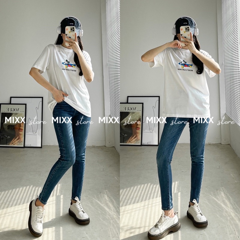 Quần Jean Nữ Skinny Zara lưng cao chất co giãn thoải mái phom chuẩn đẹp