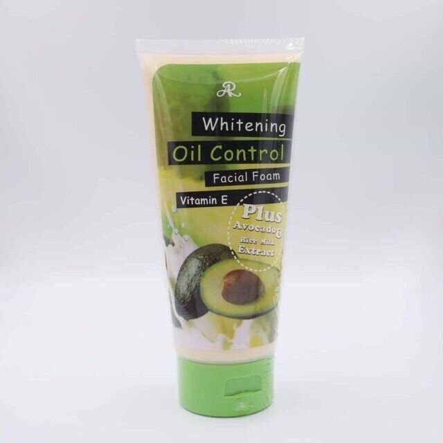 hot hot Sữa rửa mặt bơ Aron Whitening Oil Control Thái Lan 210g [hàng chuẩn] giúp da sáng mịn
