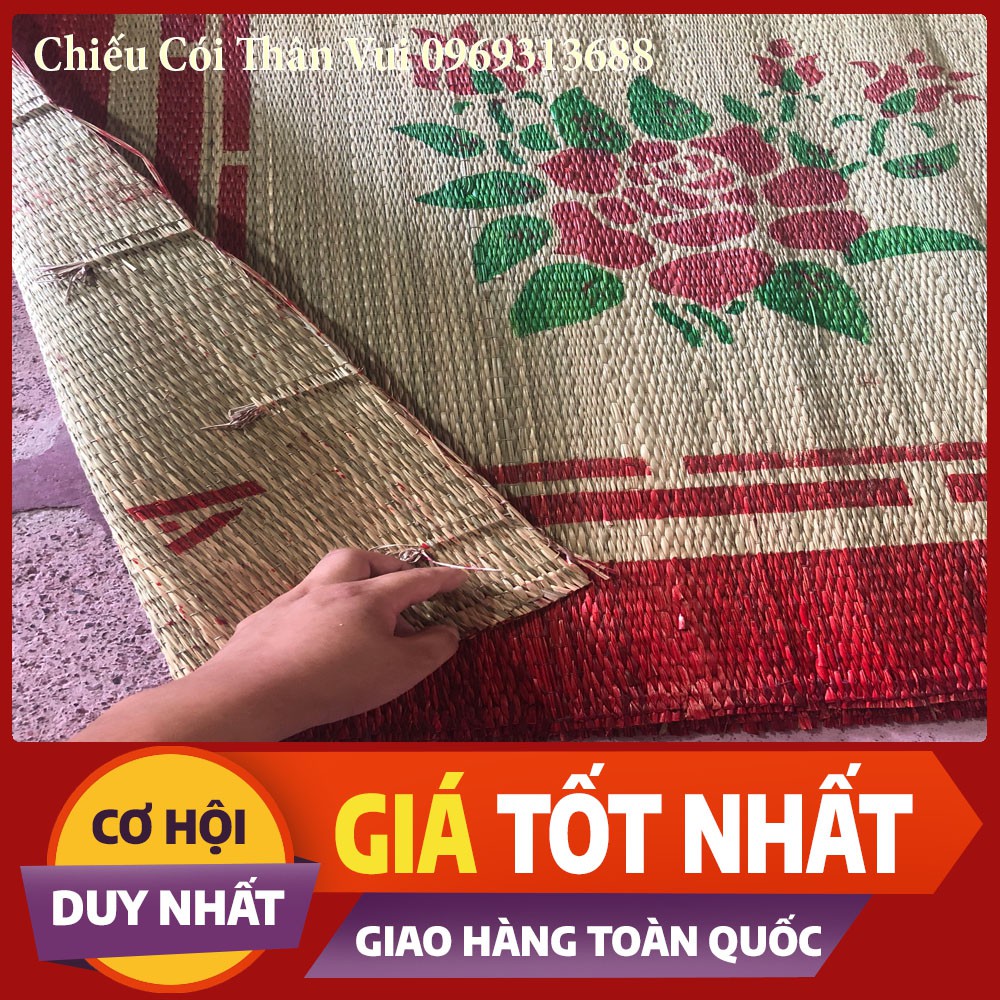 Chiếu Cói ❤️FREESHIP❤️Chiếu In Hoa Siêu Rẻ 0,9m/1m/1m2/1m5/1m6