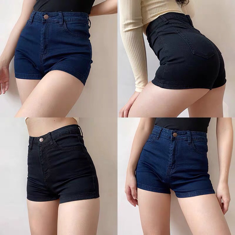 Quần Short Jean Nữ Bigsize, Lưng Cao Trên Rốn, Co Giãn, Size 56-85kg