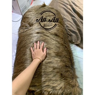 THẢM LÔNG MÀU NÂU CHUỘT LÔNG DÀI