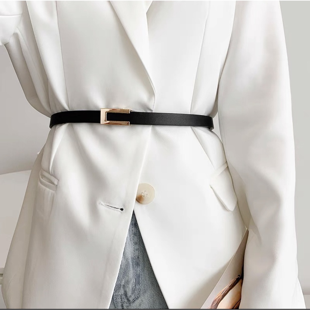 Thắt lưng váy đơn giản thắt váy áo sơ mi Phụ kiện thắt lưng có đục lỗ cho nàng