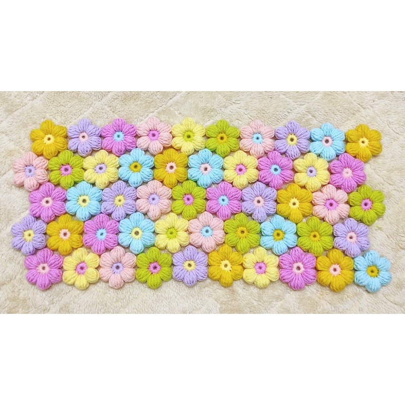 Hoa len handmade dùng để trang trí
