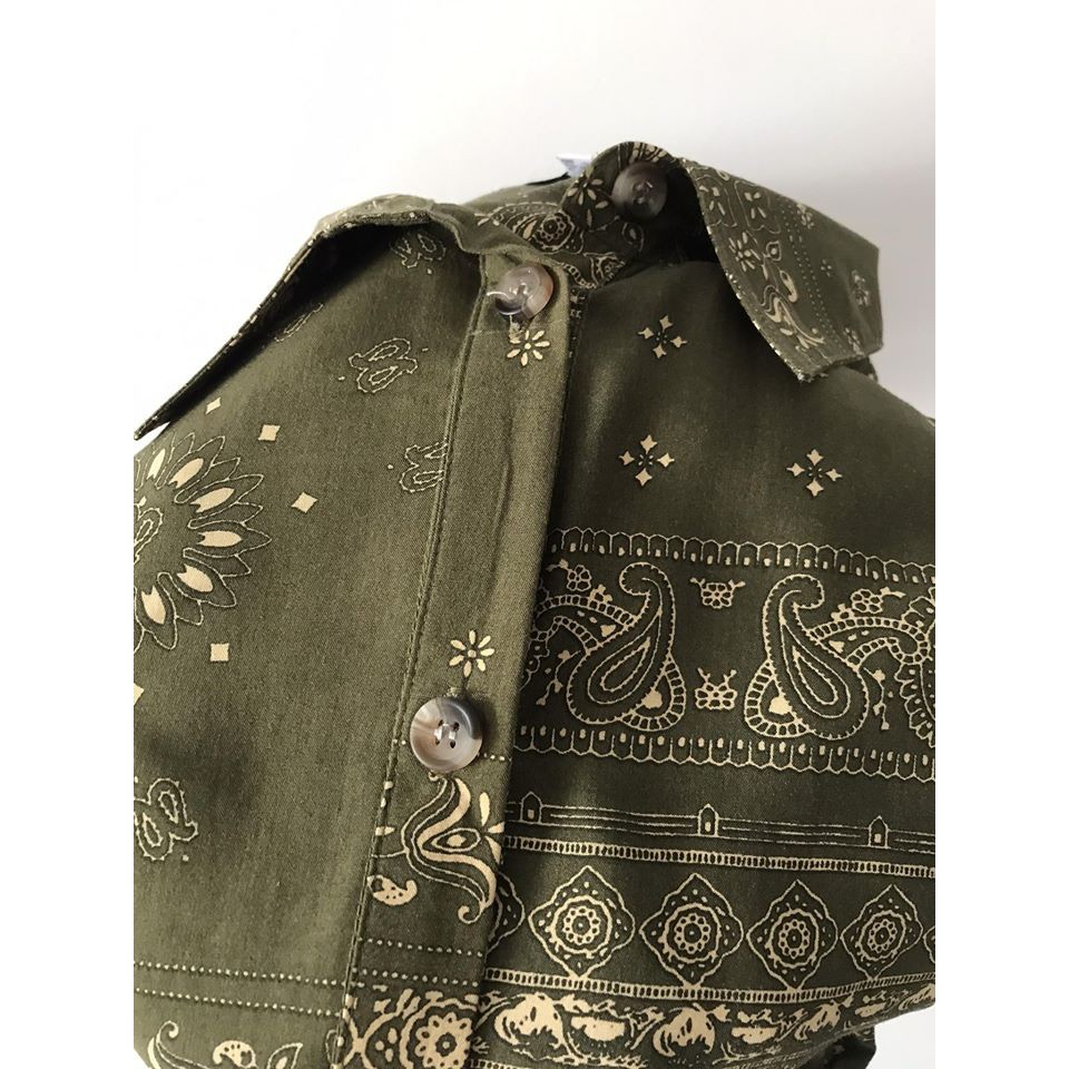 ĐẦM SƠ MI  NỮ XANH RÊU XUẤT XỊN