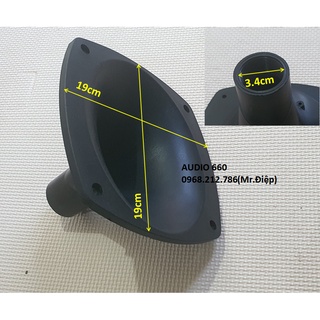 1 chiếc họng treble hình bầu giục 19x19