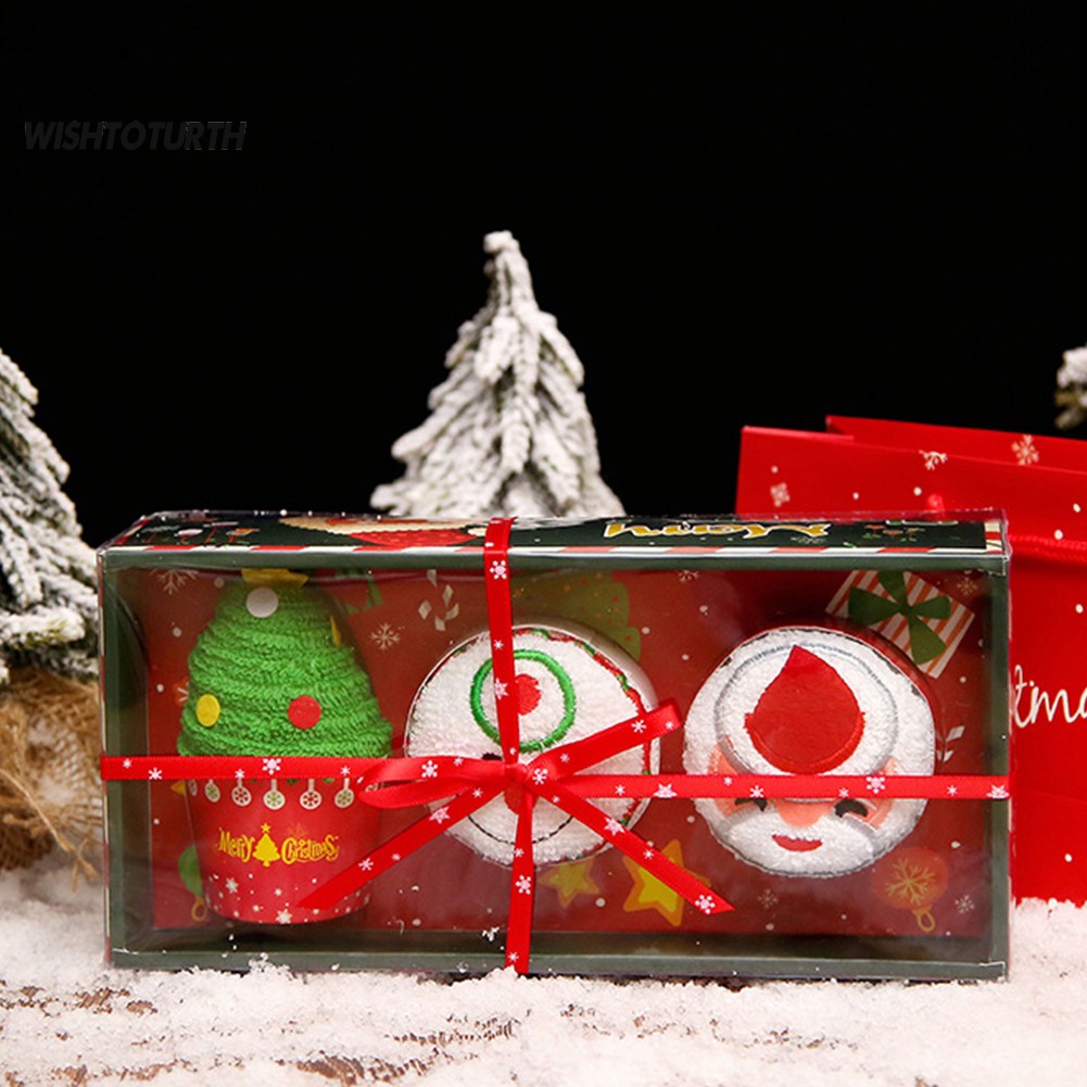 Chăn Giáng sinh thiết kế hộp quà hình cây thông/ người tuyết/ ông già noel dễ thương