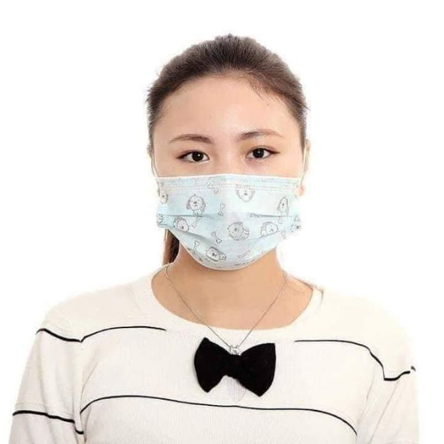 Combo 10 khẩu trang y tế người lớn in hình kute | BigBuy360 - bigbuy360.vn