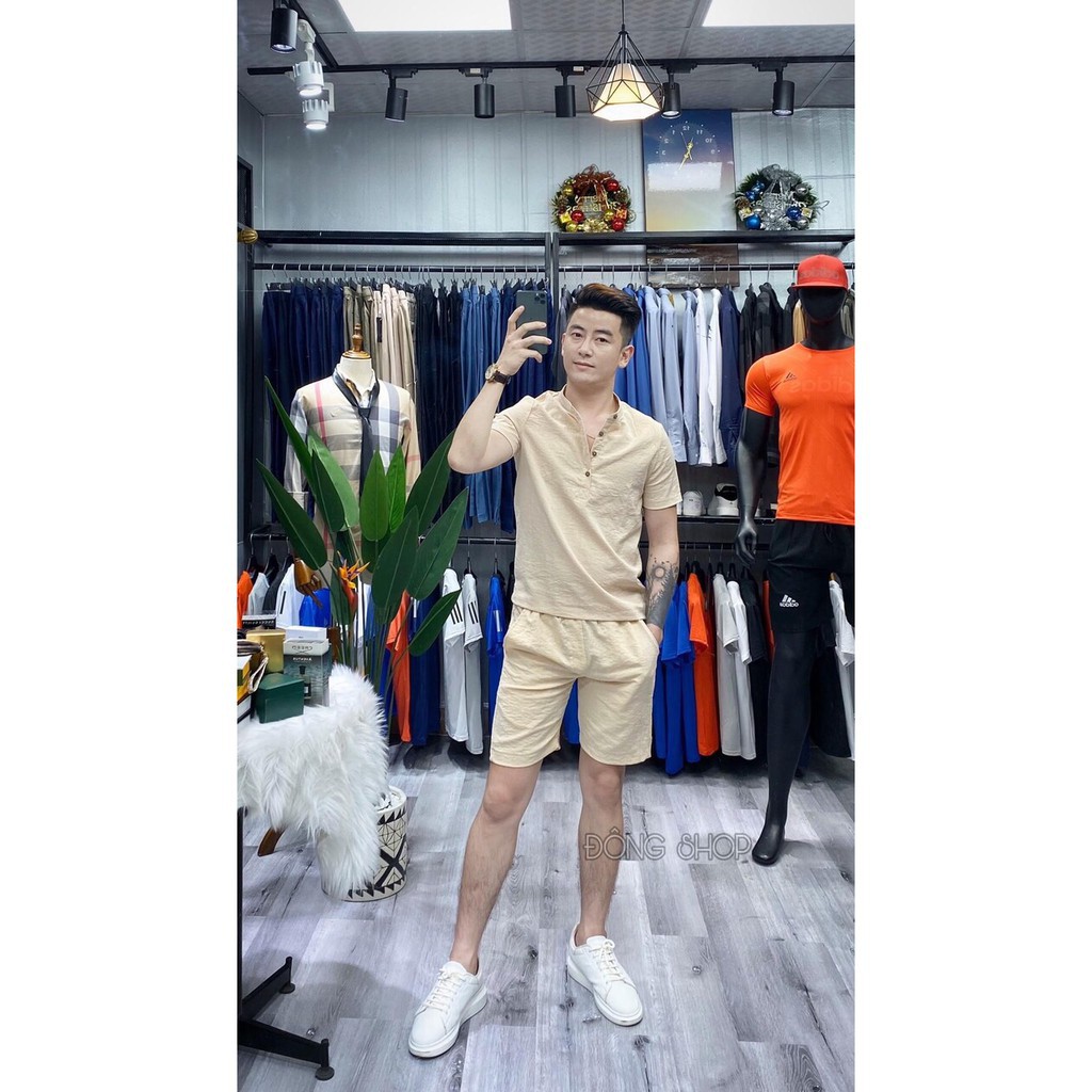 🛫 Bộ Đũi Nam - Bộ Đồ Cộc Tay Nam Set Đũi Cộc Tay Chất Mặc Hè Mát Nhẹ Như Không - BN50 - Trung Quân Fashion . 🛫 . . *