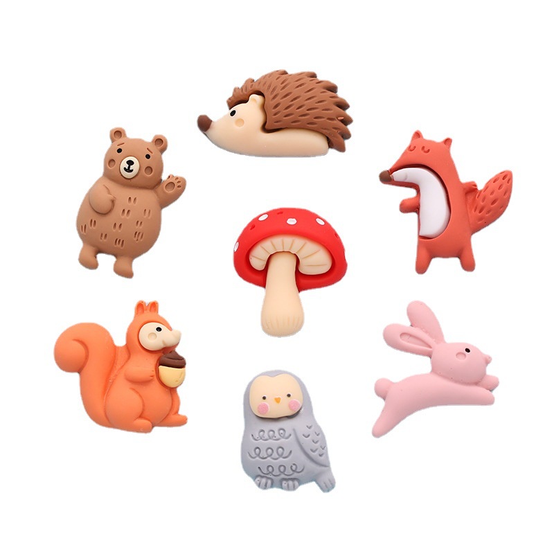 Bộ 10 Miếng Dán Hình Động Vật Dễ Thương Dùng Trang Trí Điện Thoại