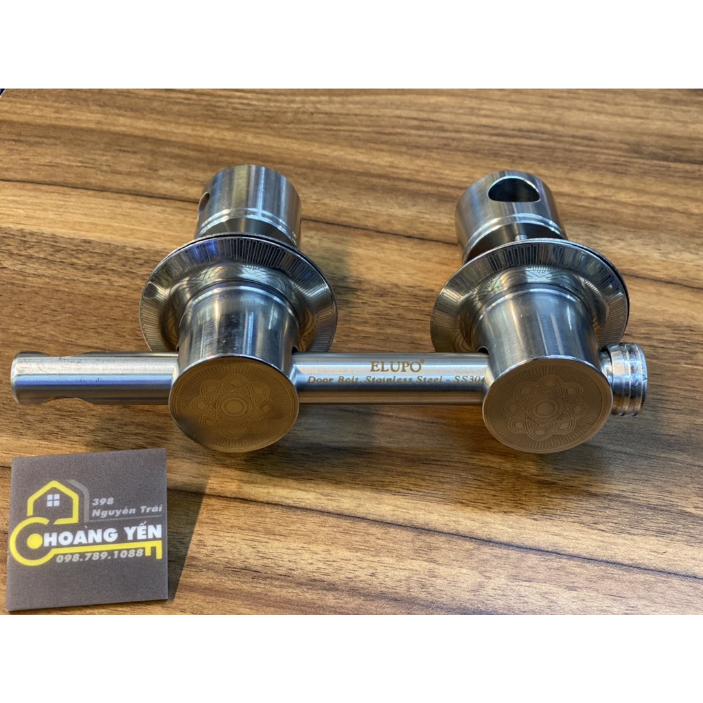 Bộ khóa trùy inox, khóa trùy inox, then chùy đôi chính hãng EL phi 40 - inox 304 chống gỉ sét