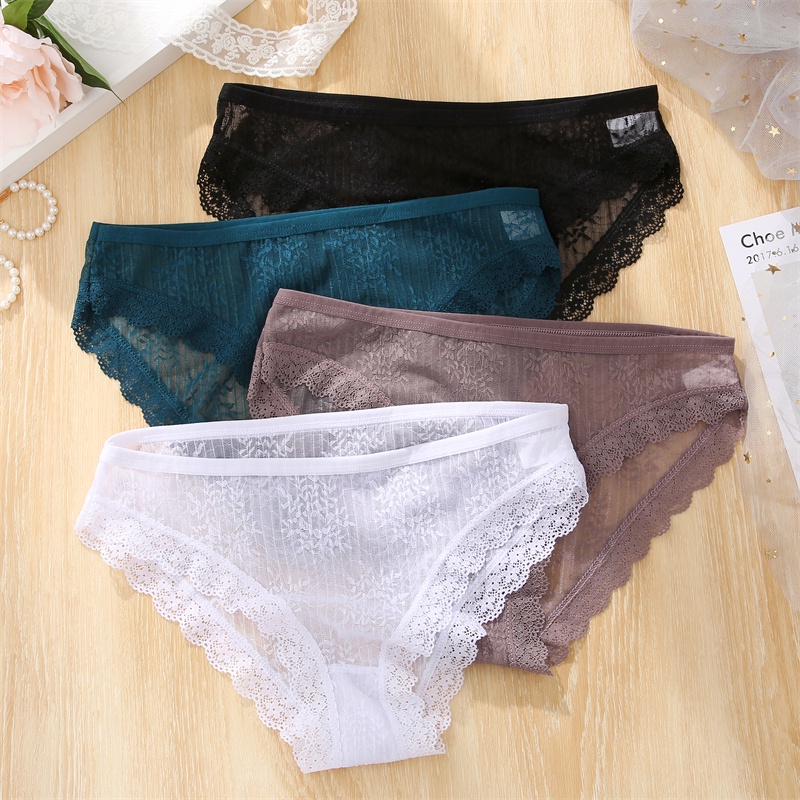 Cute Byte Quần Lót Nữ Phối Ren Hoa Dễ Thương Size S-XL