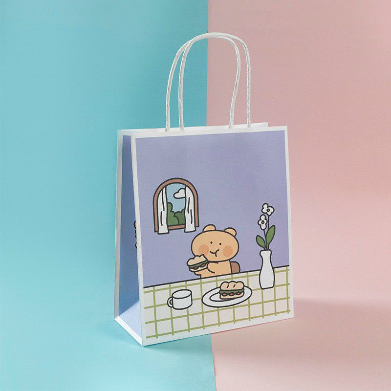 Túi giấy đựng đồ hoạ tiết siêu dễ thương