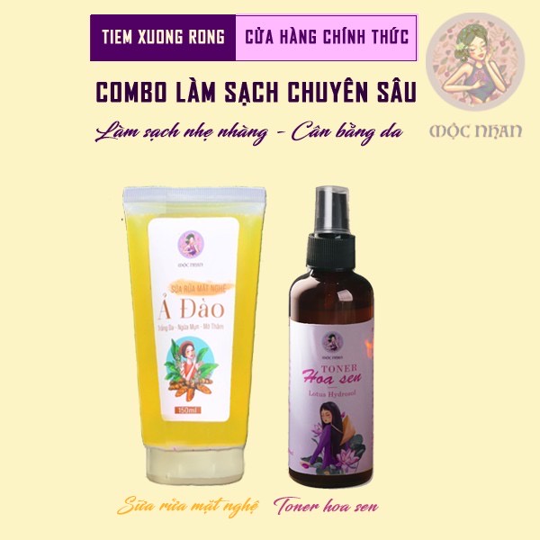 Toner hoa sen MỘC NHAN dưỡng ẩm, cấp nước, sạch sáng da từ hoa sen, nước cân bằng da cho mọi loại da - 100ml | BigBuy360 - bigbuy360.vn