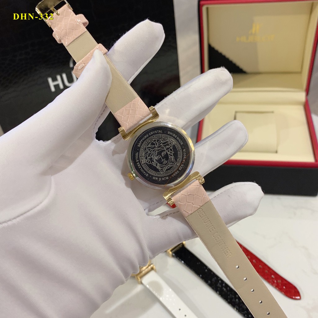 Đồng hồ nữ Versace mặt tròn dây da cao cấp tặng hộp DHN332 vân_anh_shop | BigBuy360 - bigbuy360.vn