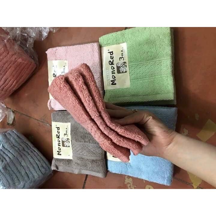 FREESHIP ĐƠN 99K_SỈ SÉT 3 KHĂN MONO RED XUẤT NHẬT