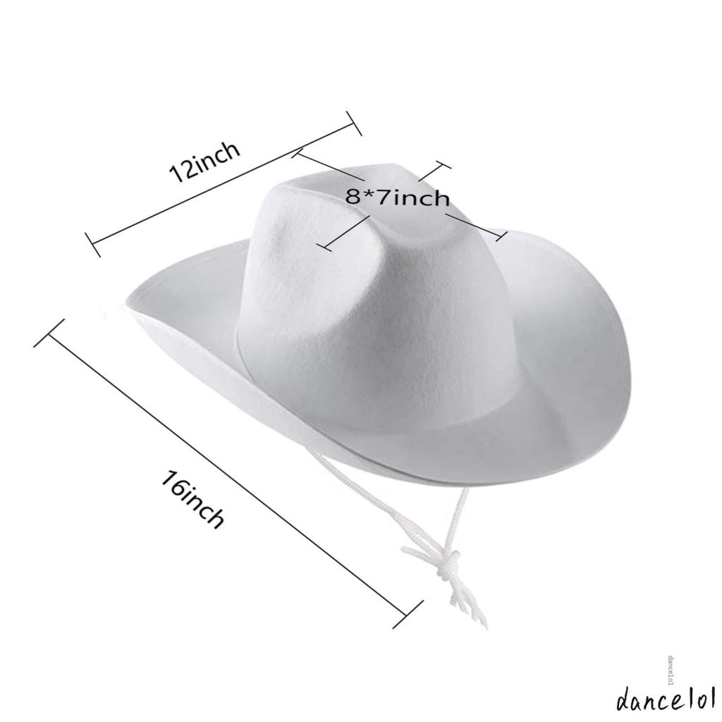 Mũ Cao Bồi Rộng Vành Màu Trơn Cho Nữ Nhảy Múa1O1
