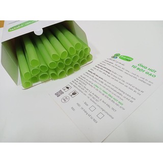 500G Ống hút bột gạo trân châu 12mm Noodle Straw (50 ống hộp giấy)