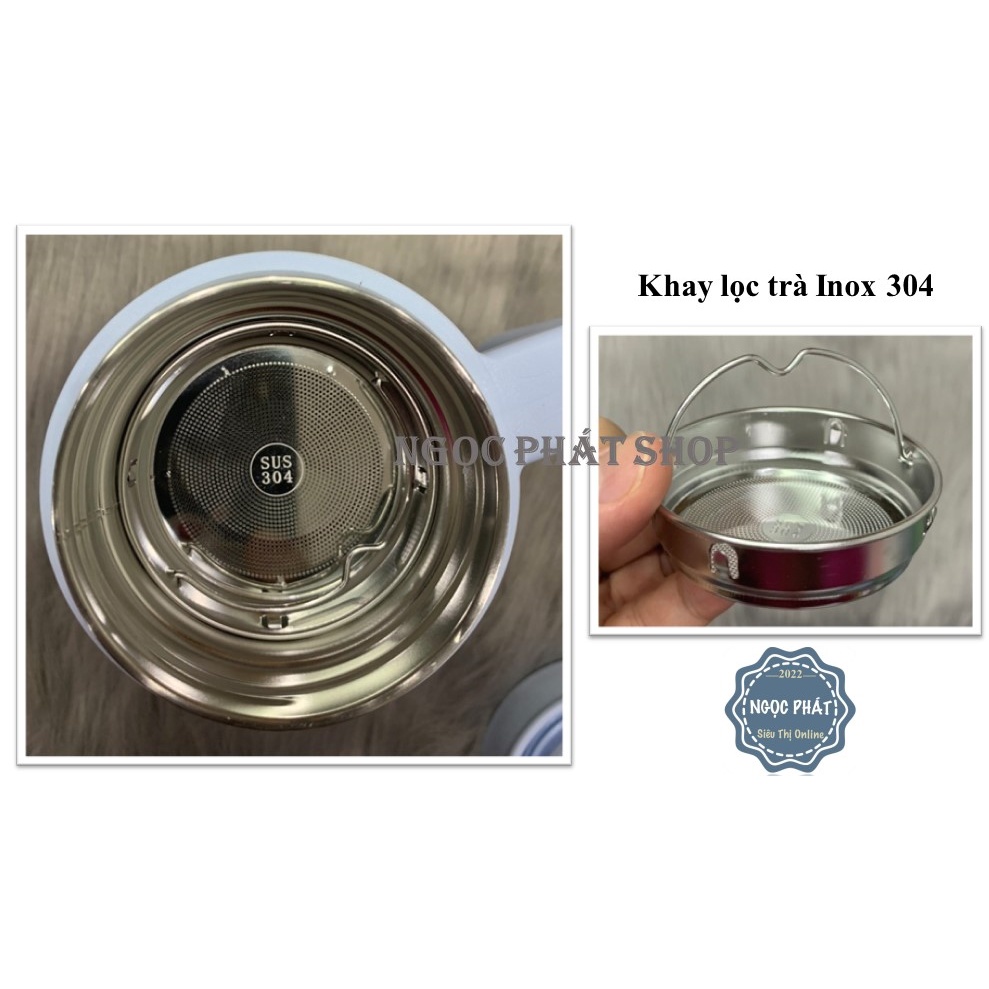 Ca giữ nhiệt Inox 304, dung tích 450ml J001 có tay cầm