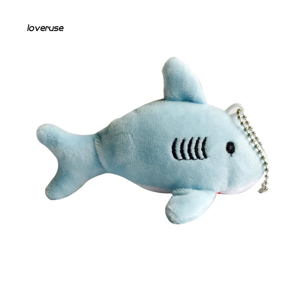 Móc khóa hình con cá mập dễ thương chiều dài 12 cm