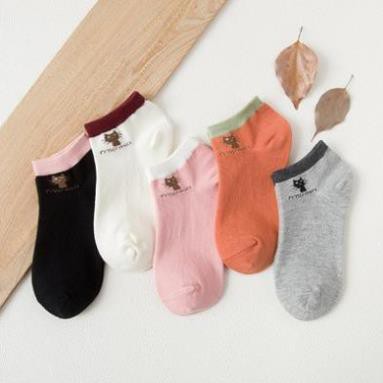 Tất Tất MiuMiu Mèo Tất Cổ Ngắn Cotton Họa Tiết Dễ Thương Phong cách Nhật Hàn Hot Trend Tất Cổ Ngắn Ulzzang