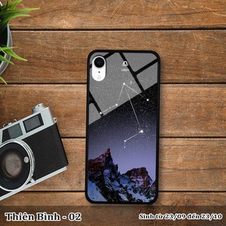 Ốp lưng kính 3D iPhone XR cung hoàng đạo