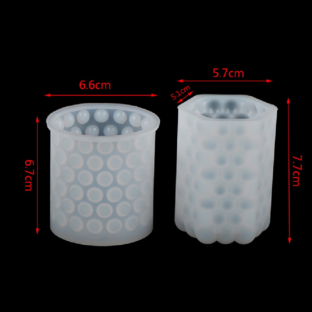 Khuôn Silicone Hình Trụ Làm Bánh Sáp Nghệ Thuật
